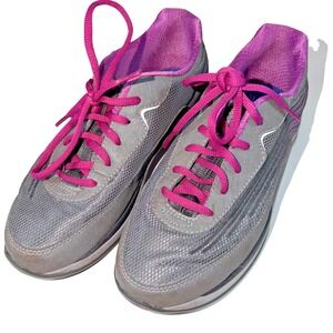 Dansko Sneakers Shayla Gray & Pink Comfort Shoes Mesh & Leather SZ 7.5-8/EU 38